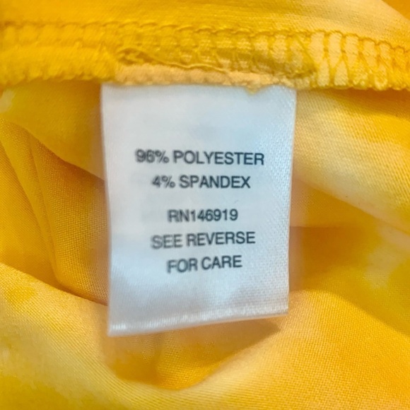 NWT Tie Dye Shirt XL Extra Large Kids Freshman Yellow White Unisex Stretch - Picture 3 of 8